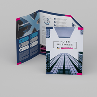 Faltblatt gefalzt auf 12,0 cm x 18,0 cm vertikaler 3-bruch Fensterfalz 8-seitig farbig bedruckt stehend