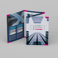 Faltblatt gefalzt auf DIN A4 vertikaler Doppelparallelfalz 8-seitig farbig bedruckt stehend