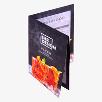 Faltblatt, gefalzt auf DIN A5, aufgestellt