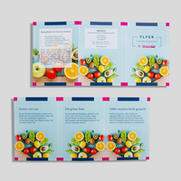 Faltblatt, farbig bedruckt, Motiv