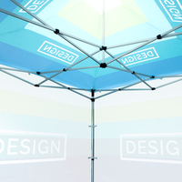 Faltzelt / Faltpavillon mit Dach, details