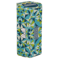 Faltschachtel Sechseck (2,3 x 2,3 x 8,1 cm), Komplettansicht