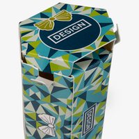 Faltschachtel Sechseck (2,3 x 2,3 x 8,1 cm), Detailansicht