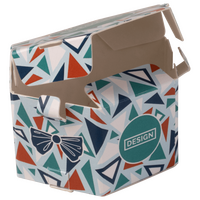 Faltschachtel Sechseck (2,8 x 2,8 x 3,1 cm), offen