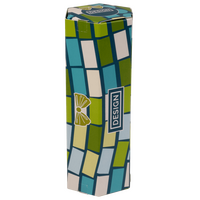 Faltschachtel Sechseck (3,6 x 3,6 x 18 cm), Komplettansicht 