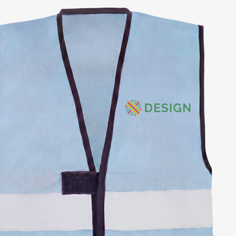 Farbige Unisex-Warnweste, einseitig bedruckt, Druck Brust