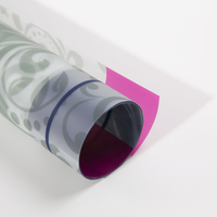 Fensterdekorfolie, farbig bedruck, gerollt