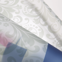 Fensterdekorfolie, farbig bedruck, gerollt