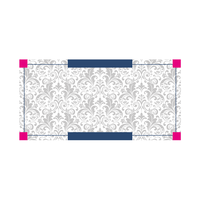 Fensterdekorfolie, farbig bedruck, rechteck