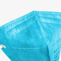 Maske, blau, details