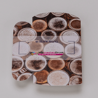 Firmenschild, farbig bedruckt, Bierkrug Form, liegend