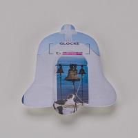 Firmenschild, farbig bedruckt, Glocke Form, liegend