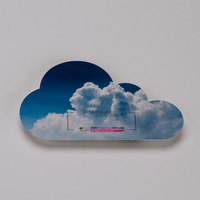 Firmenschild, farbig bedruckt, Wolke Form, liegend