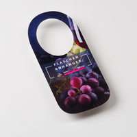 Flaschenanhänger, farbig bedruckt, Trauben Motiv