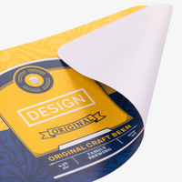 Etikett, farbig bedruckt, Vorderseite, aufgeklappt, details