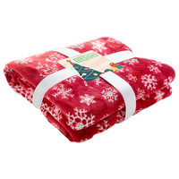 Fleecedecke aus RPET-Flanellfleece, 260 g/m², mit Papiereinleger