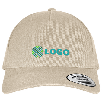 FLEXFIT - Classics 5-Panel Premium Curved Visor Snapback Cap, bedruckt