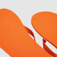 Flip-Flops mit Textiloberfläche, Detailansicht Unterseite Sohle