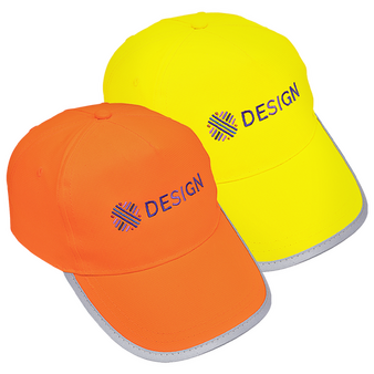 Fluoreszierende Unisex-Baseballcap mit einer Druck- oder Stickposition
