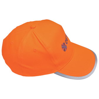 Fluoreszierende Unisex-Baseballcap mit einer Druck- oder Stickposition, seitlich