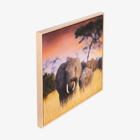 Fotodirektdruck auf Leinwand 40 x 60 cm inkl. Holz-Keilrahmen 2 cm, Schattenfugenrahmen hellbraun