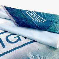 Fotoduschtuch, 400 g/m², 70 x 140 cm, Detailansicht