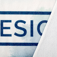 Fotoduschtuch, 400 g/m², 70 x 140 cm, Detailansicht