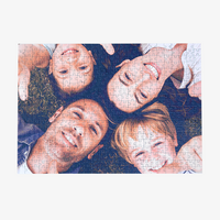 Fotopuzzle, farbig bedruckt, liegend