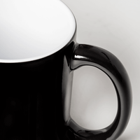 Fototasse MAGIC, Tasse schwarz, ohne sichtbares Movit, Detailansicht Henkel