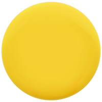 gelbes Frisbee von vorne unbedruckt