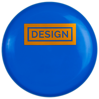 blaues Frisbee von vorne Siebdruck