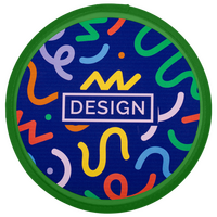 grünes bedrucktes REPT-Polyester Frisbee offen Digitaltransferdruck