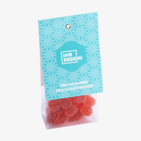 Fruchtgummi Fruchtsaftbeeren im Folienbeutel, Geschmack Erdbeere