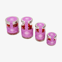 Fruchtgummi Glühwein Herzen, 4 verschiedene Gläsergrößen