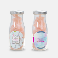 Glas, farbig bedruckt, Motiv, stehend