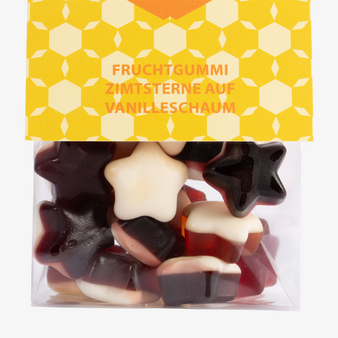 Fruchtgummi Zimtsterne auf Vanilleschaum Inhalt