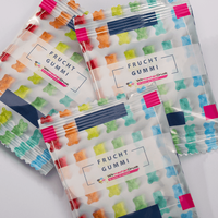 Fruchtgummi, farbig bedruckt, liegend