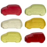 Fruchtgummi-Tütchen 10g (Form: Autos), 4/0 farbig einseitig bedruckt