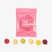 Fruchtgummi, farbig bedruckt, Kleeblatt