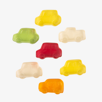 Fruchtgummi, farbig, Auto