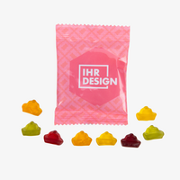 Fruchtgummi, farbig bedruckt, Schiff