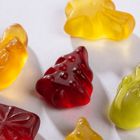 Fruchtgummi, liegend, verschiedene Formen