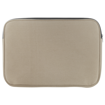 Gepolsterte Laptophülle aus recyceltem Canvas, Rückseite