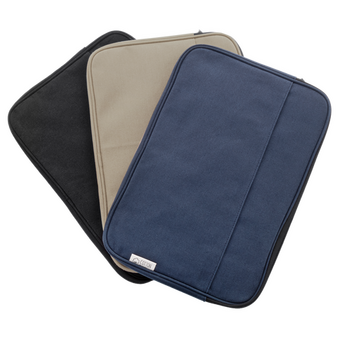 Gepolsterte Laptophülle aus recyceltem Canvas, Farbauswahl