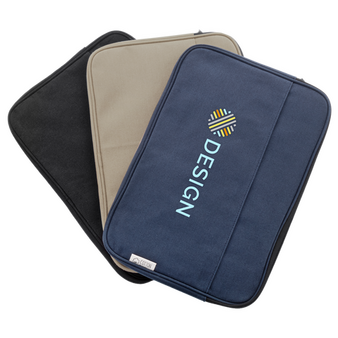 Gepolsterte Laptophülle aus recyceltem Canvas, Farbauswahl