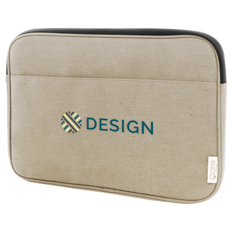 Gepolsterte Laptophülle aus recyceltem Canvas