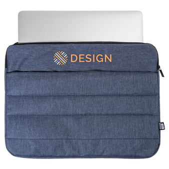 Gepolsterte Laptophülle aus RPET, geöffnet