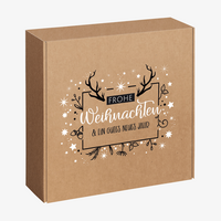Geschenkbox, farbig bedruckt, Motiv