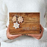 Delikatessenkarton, farbig bedruckt, Motiv