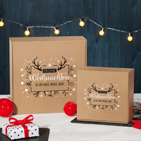 Geschenkbox, farbig bedruckt, Motiv